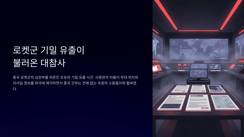 로켓군 기밀 유출 이미지입니다. 