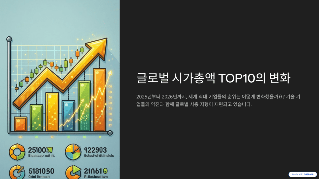글로벌 시가총액 TOP 10을 나타내는 이미지입니다.