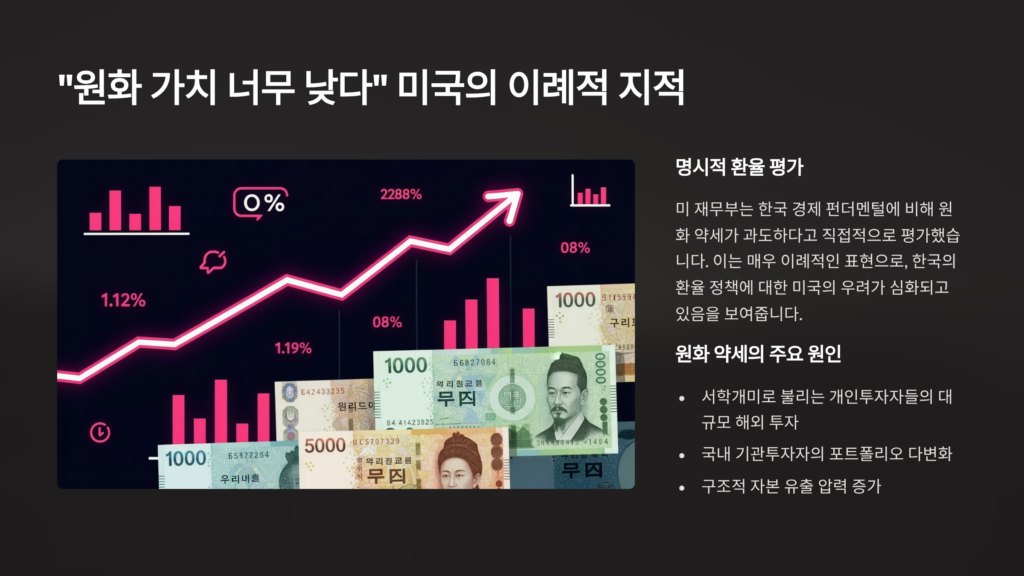 한국 환율관찰대상국 명부 유지 이미지입니다. 원화가치 이미지입니다.