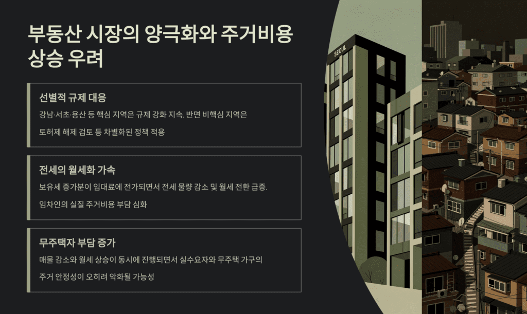 양도세와 보유세 설명입니다. 강력한 카드입니다. 부동산 시장 영향력입니다. 