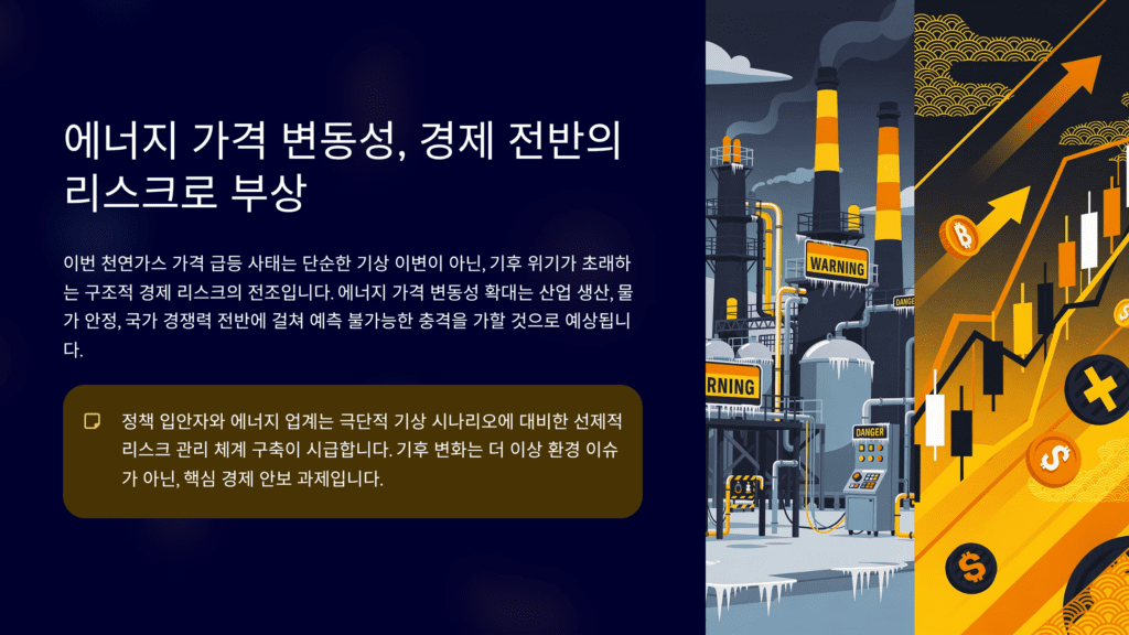 천연가스 가격 폭등 이미지입니다. 에너지 가격 변동 리스크입니다. 