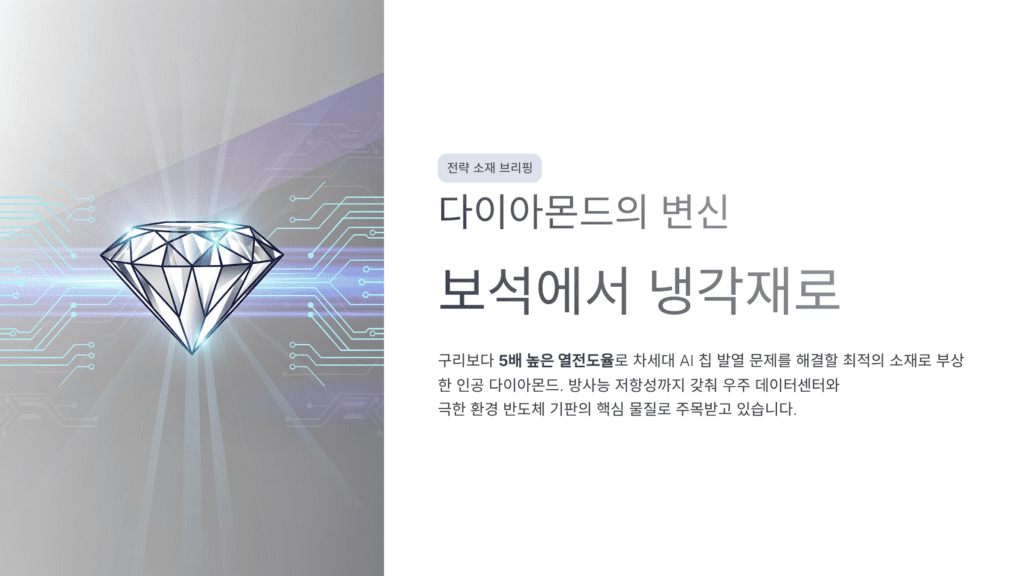 다이아몬드의 변신입니다. 