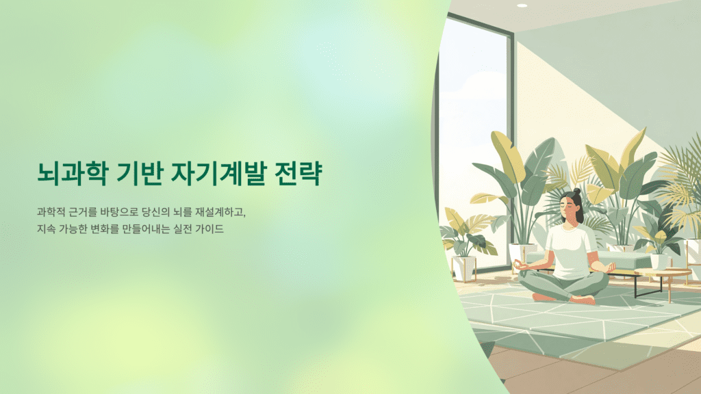 뇌과학 기반 인생 개조 프로젝트 이미지입니다. 