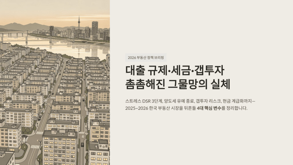 부동산 정책입니다.