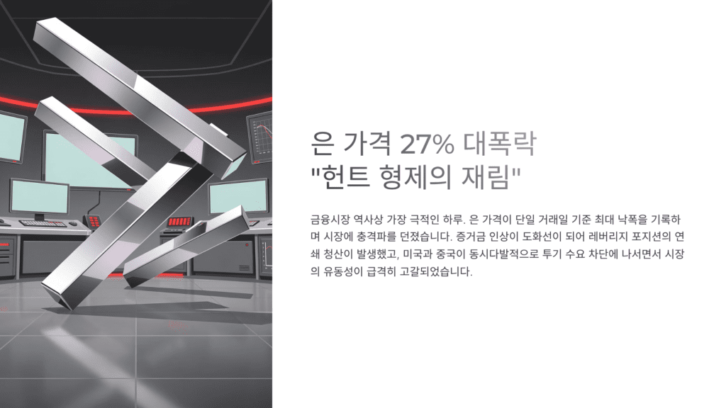 은 가격 폭락 이미지입니다. 