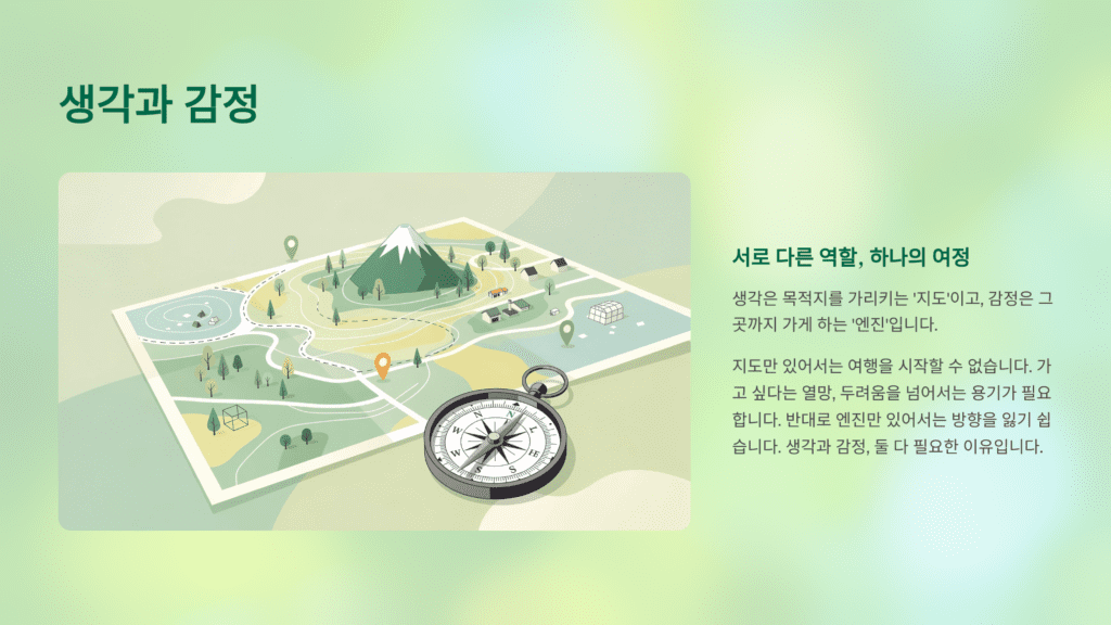 생각과 감정 이미지입니다.
