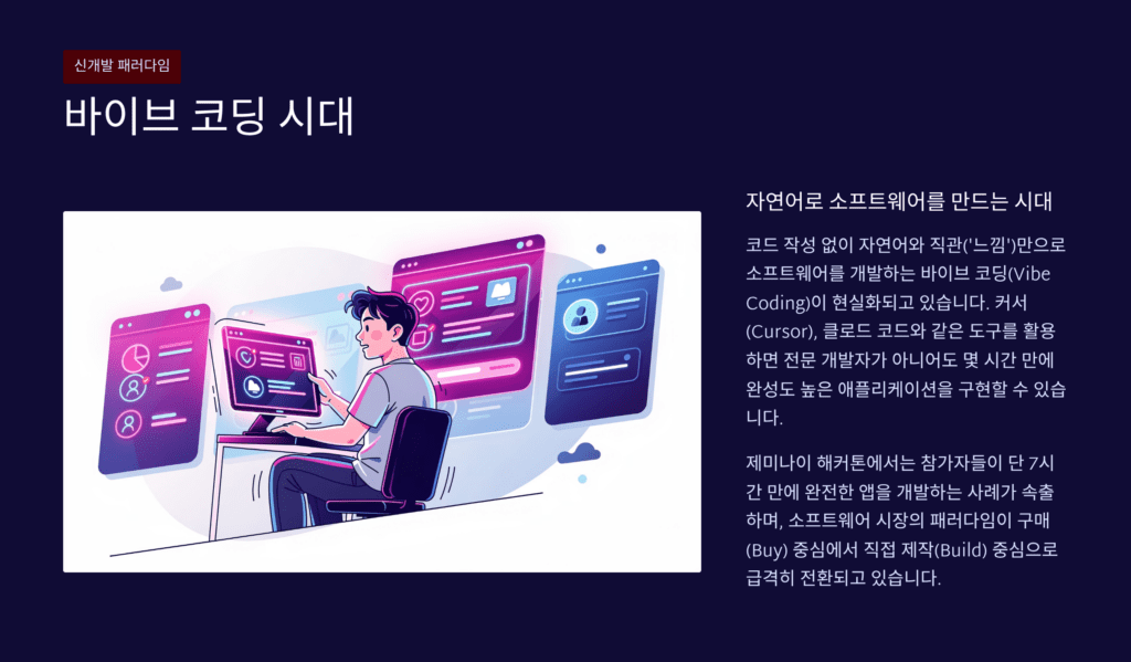 바이브 코딩입니다.