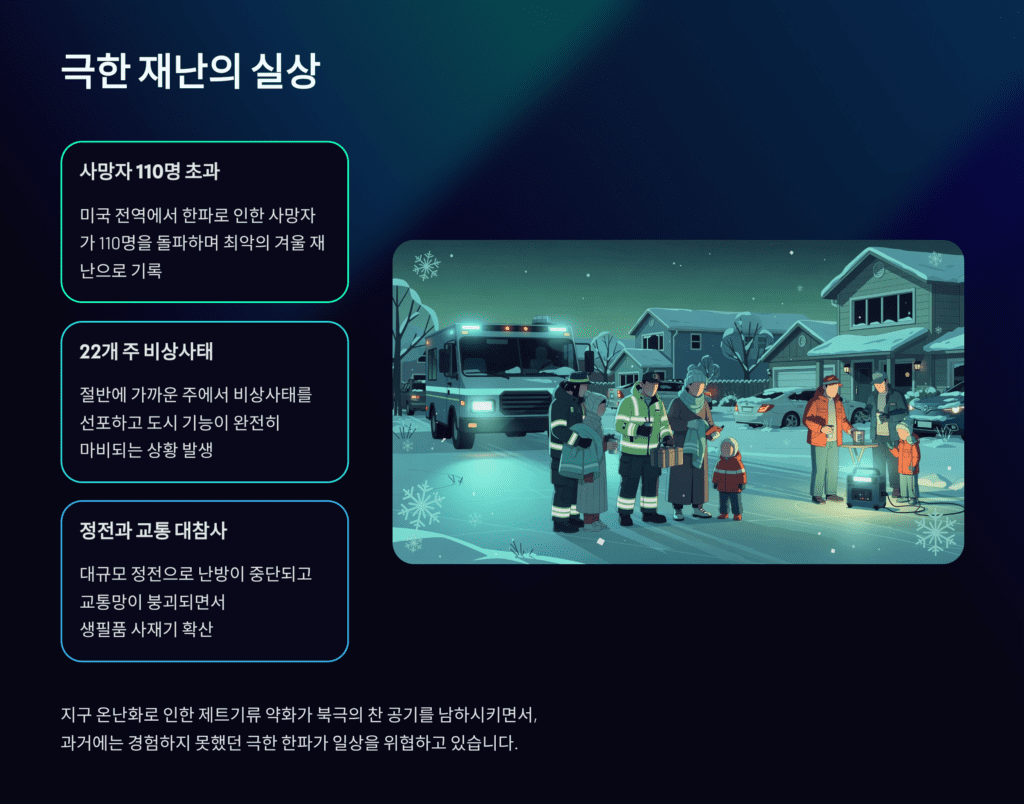 극한 재난입니다. 