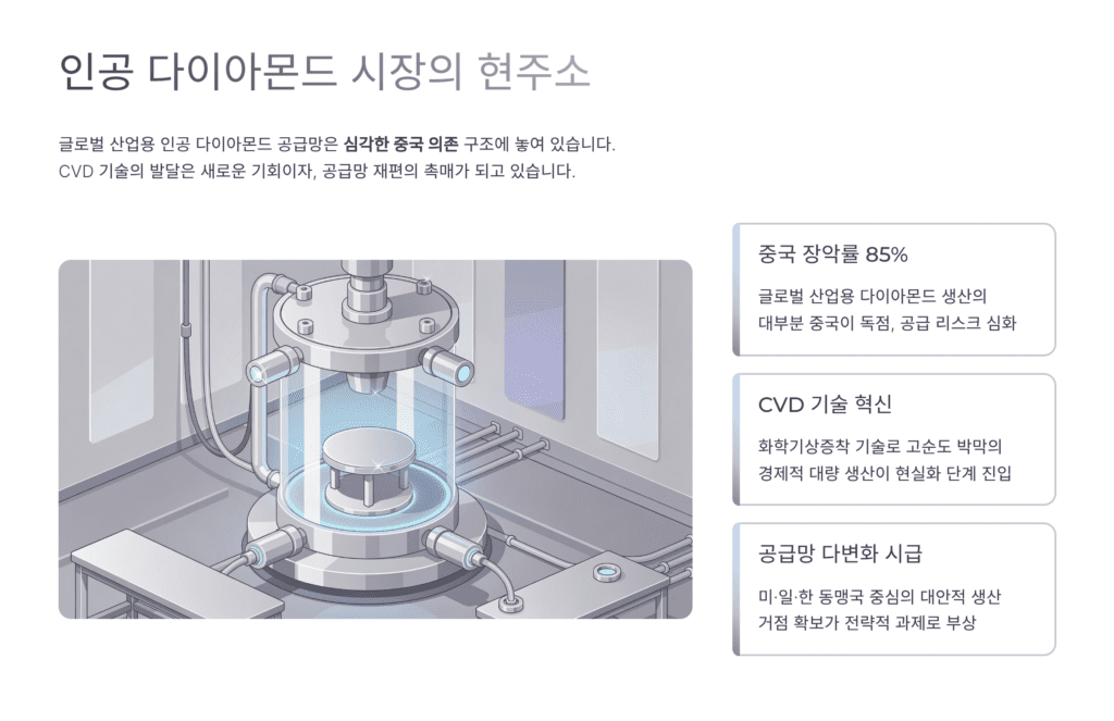 인공 다이아몬드 시장입니다. 