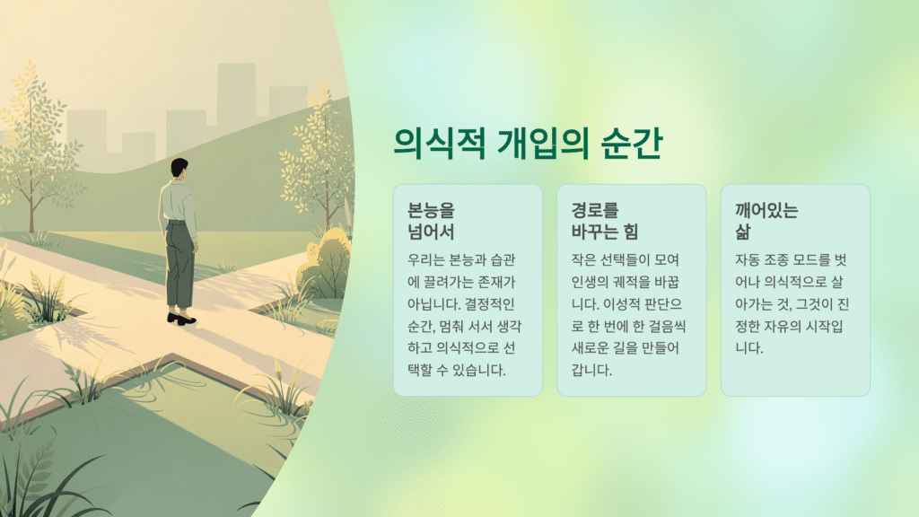 자유의지의 철학입니다.