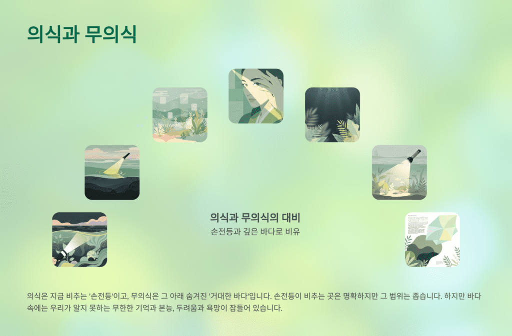 의식과 무의식 이미지입니다.