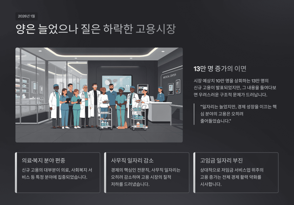 고용시장의 실체입니다. 