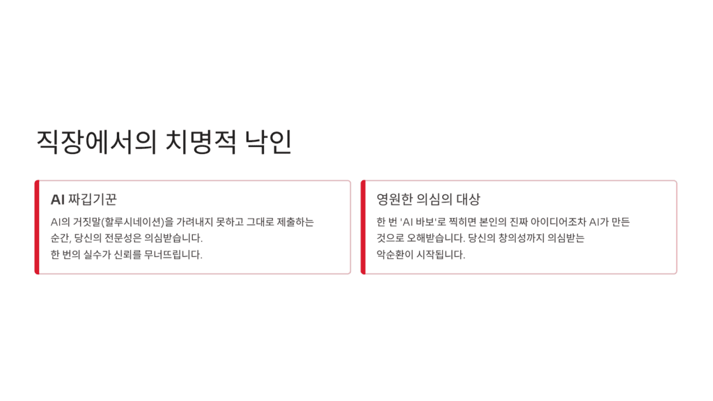 직장 평판 낙인입니다. 