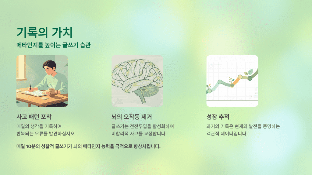 기록의 가치입니다. 