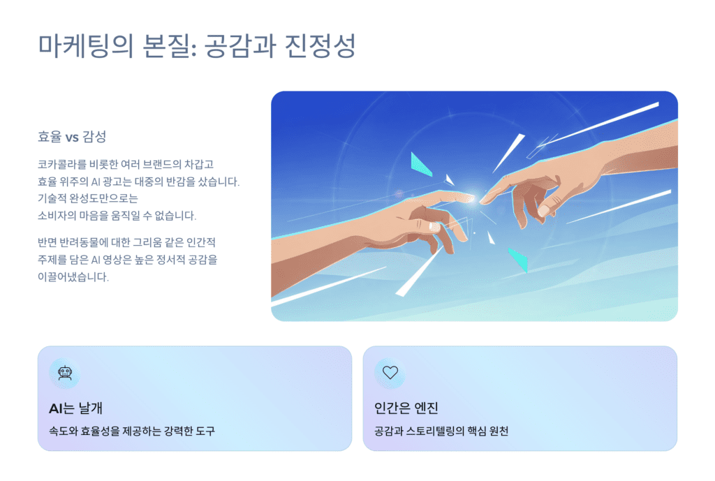 공감과 진정성, 스토리텔링입니다. 