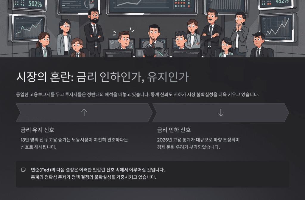 시장의 혼란입니다. 