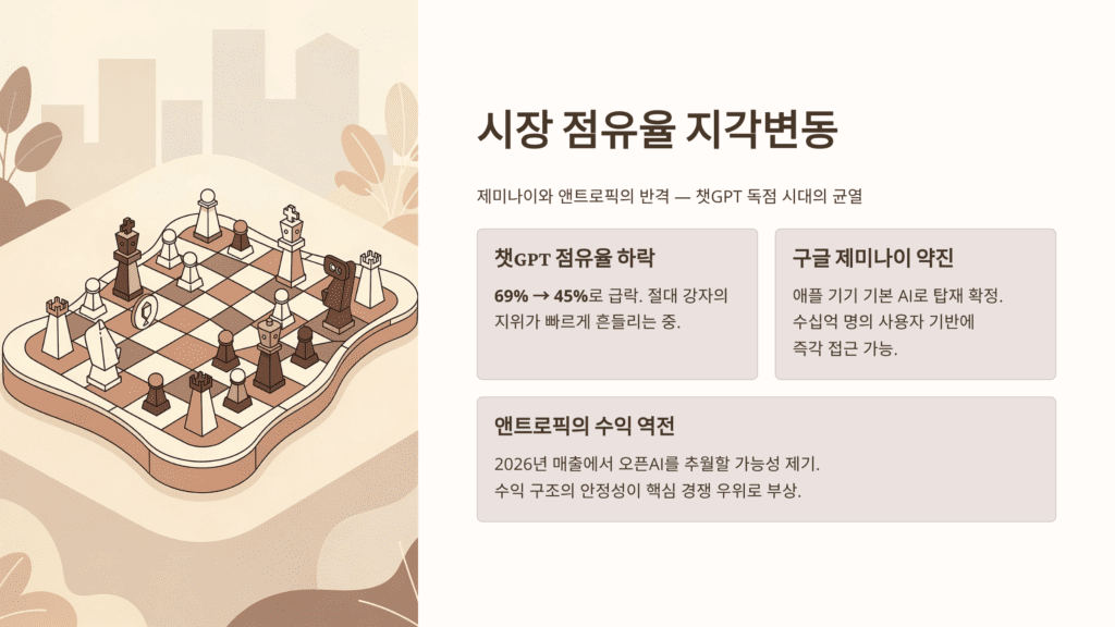 오픈AI 시장 점유율 변동