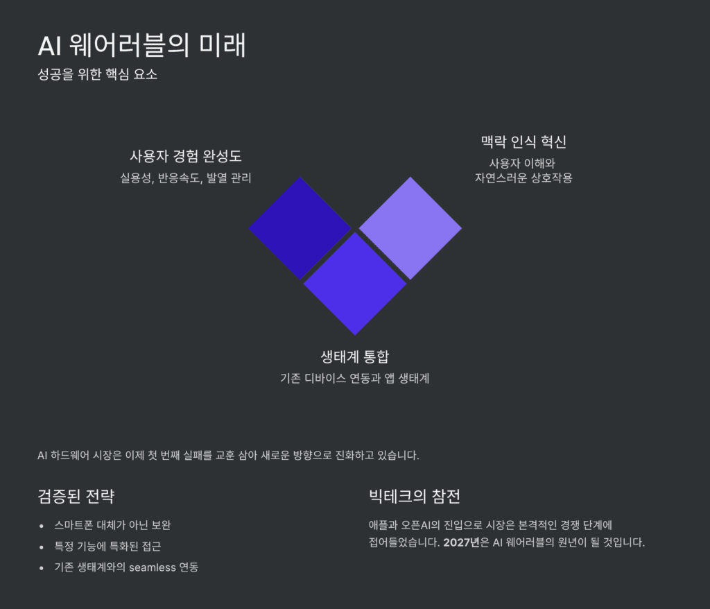 AI 웨어러블의 미래입니다. 
