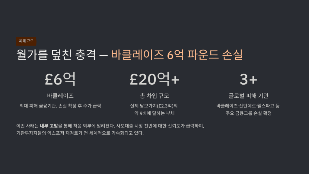 대형 은행, 사모펀드 피해